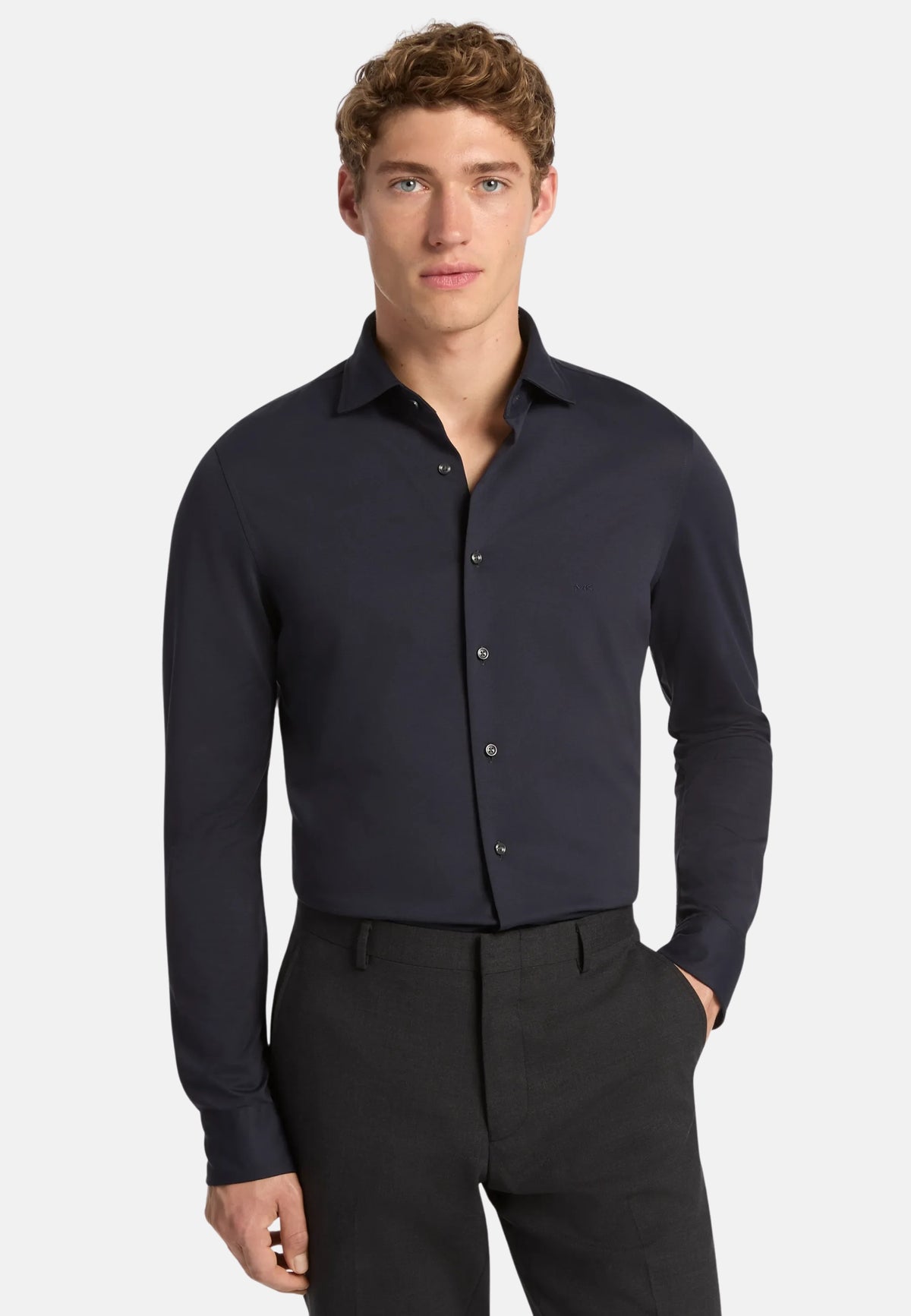 PERFORMANCE KNIT SLIM FIT - navy