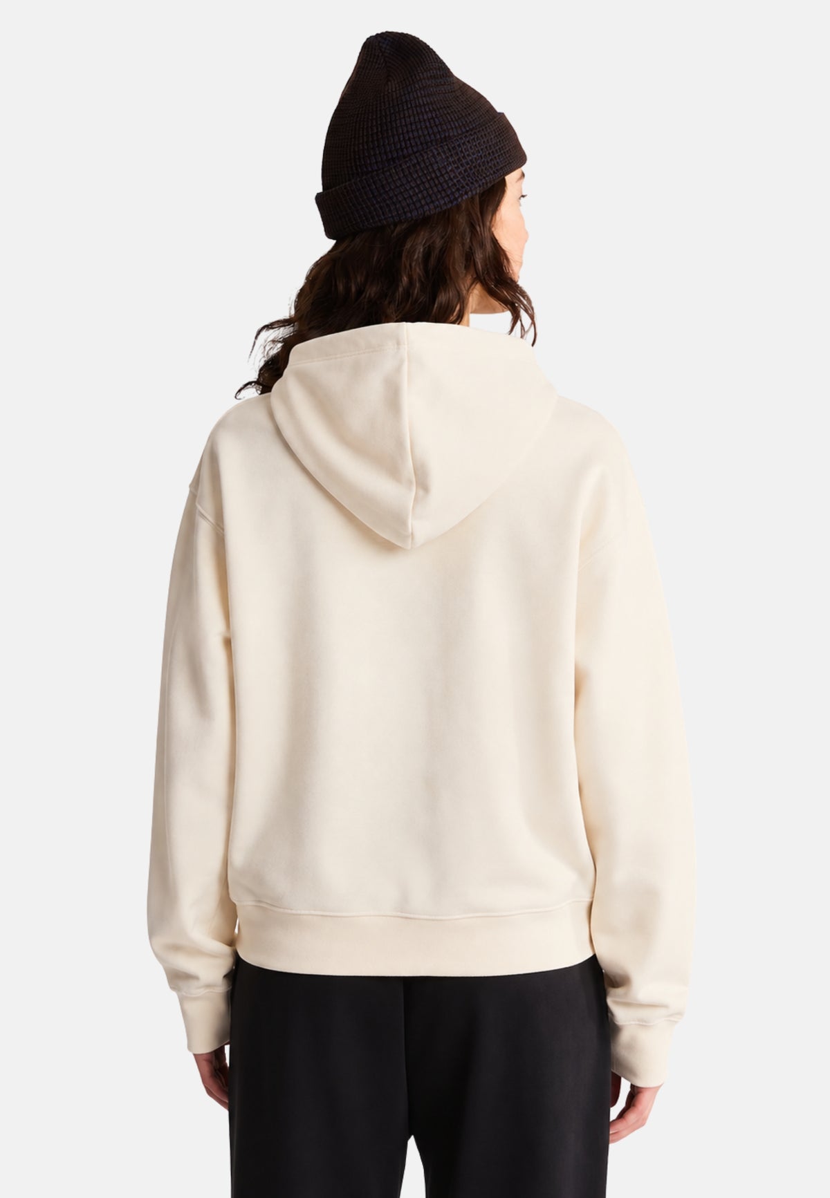 W ESS DP REG HOODIE - WHITE DUNE