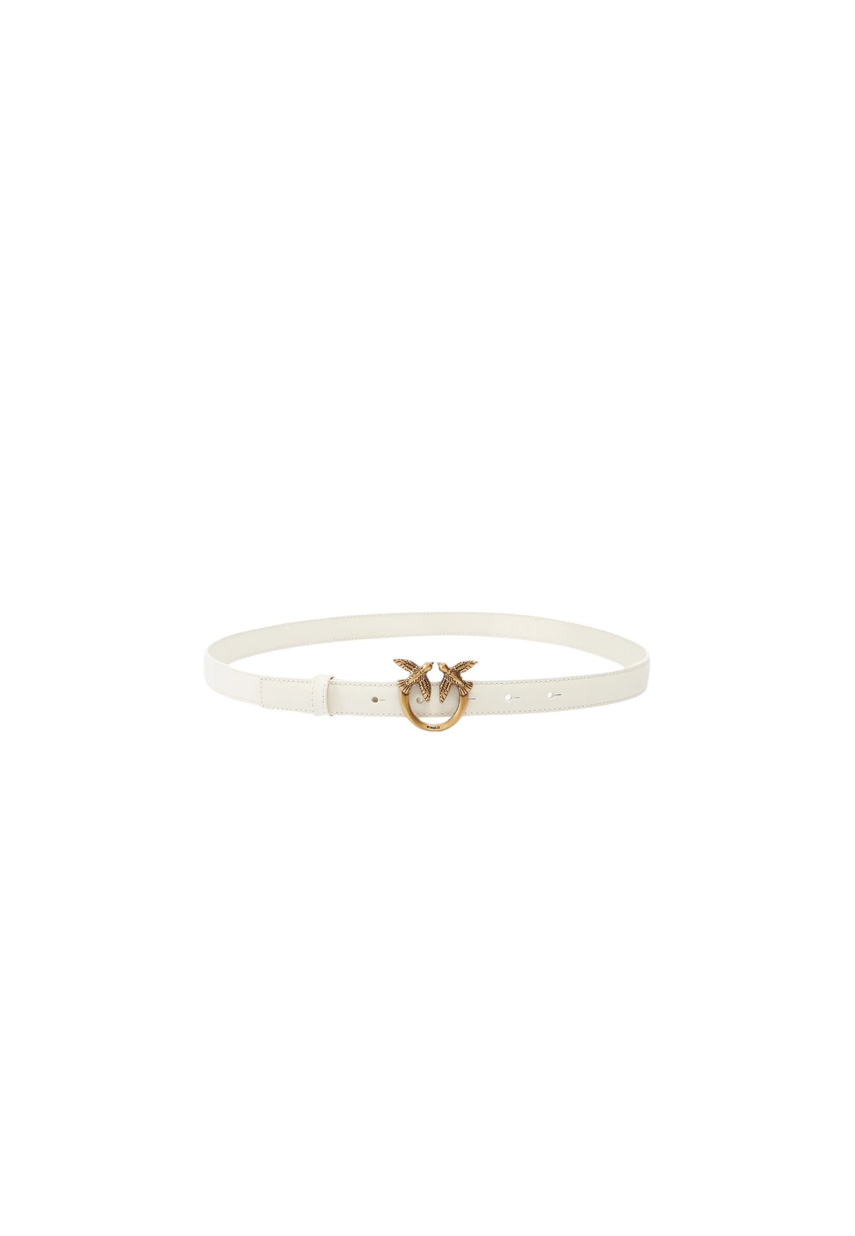 LOVE BERRY H2 BELT.LOW VITELLO SETA - WHITE