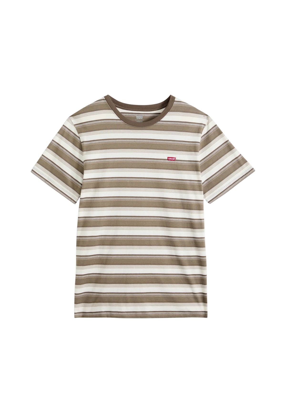 SS ORIGINAL HM TEE - RIGATA BIANCO/ VERDE/BEIGE