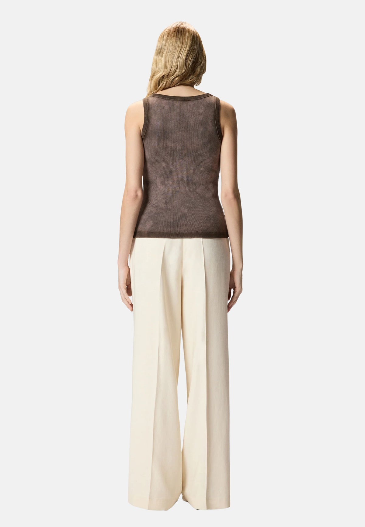 COSMOPOLITAN CANOTTA MALTINTA CON AEROGRAFO - BROWN