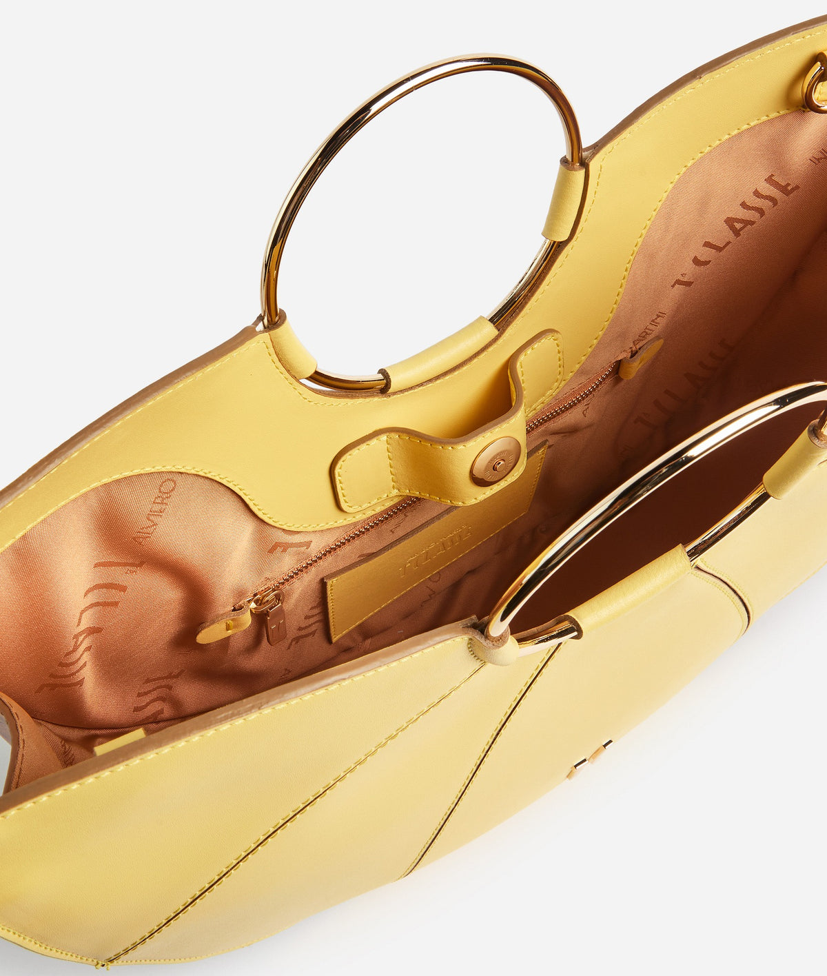 BORSA A MANO C/TRACOLLA - PASTEL YELLOW