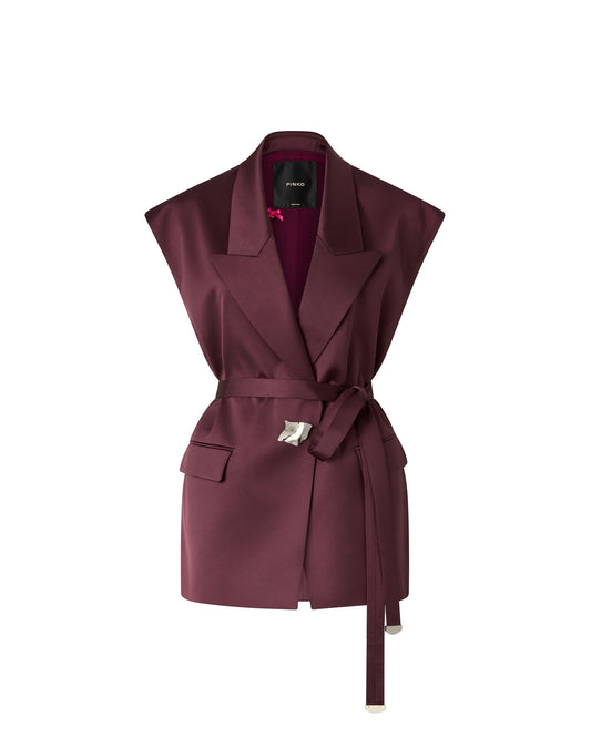 MELANZANA GIACCA SATIN - RED