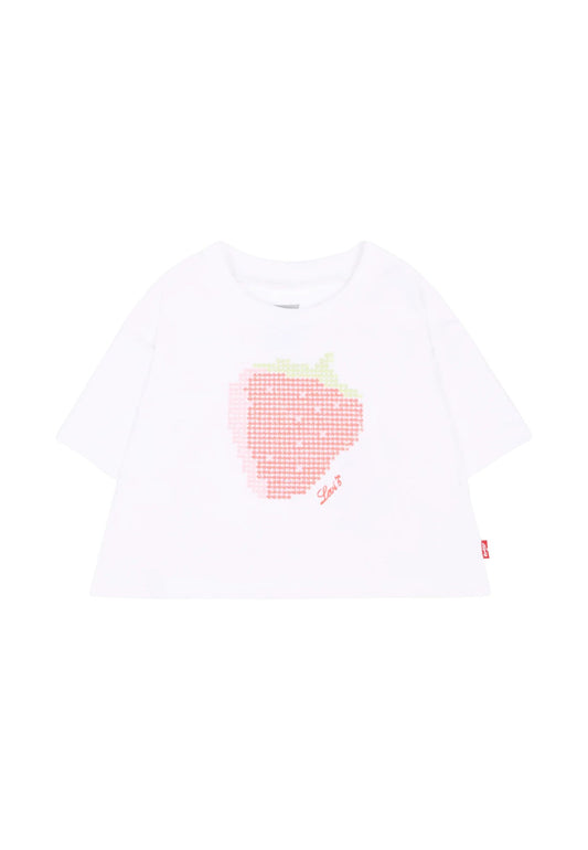 LVG STRAWBERRY SS TOP - BRIGHT WHITE