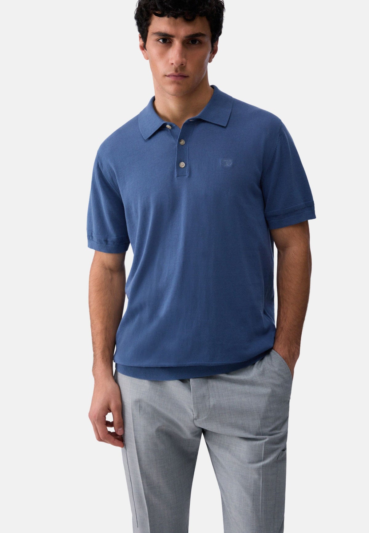 POLO POLOCREPE - BLUE HORIZON