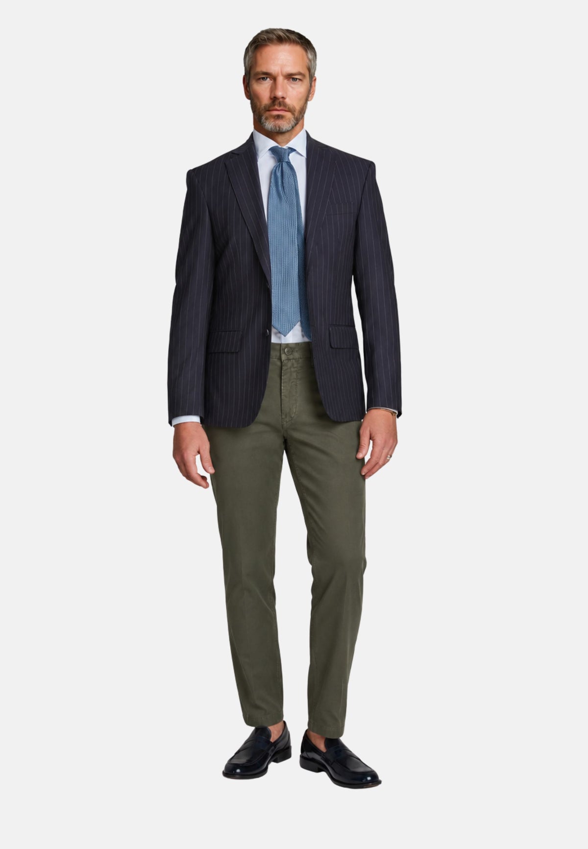 PANTALONE REGULAR TASCA A FILO - militare
