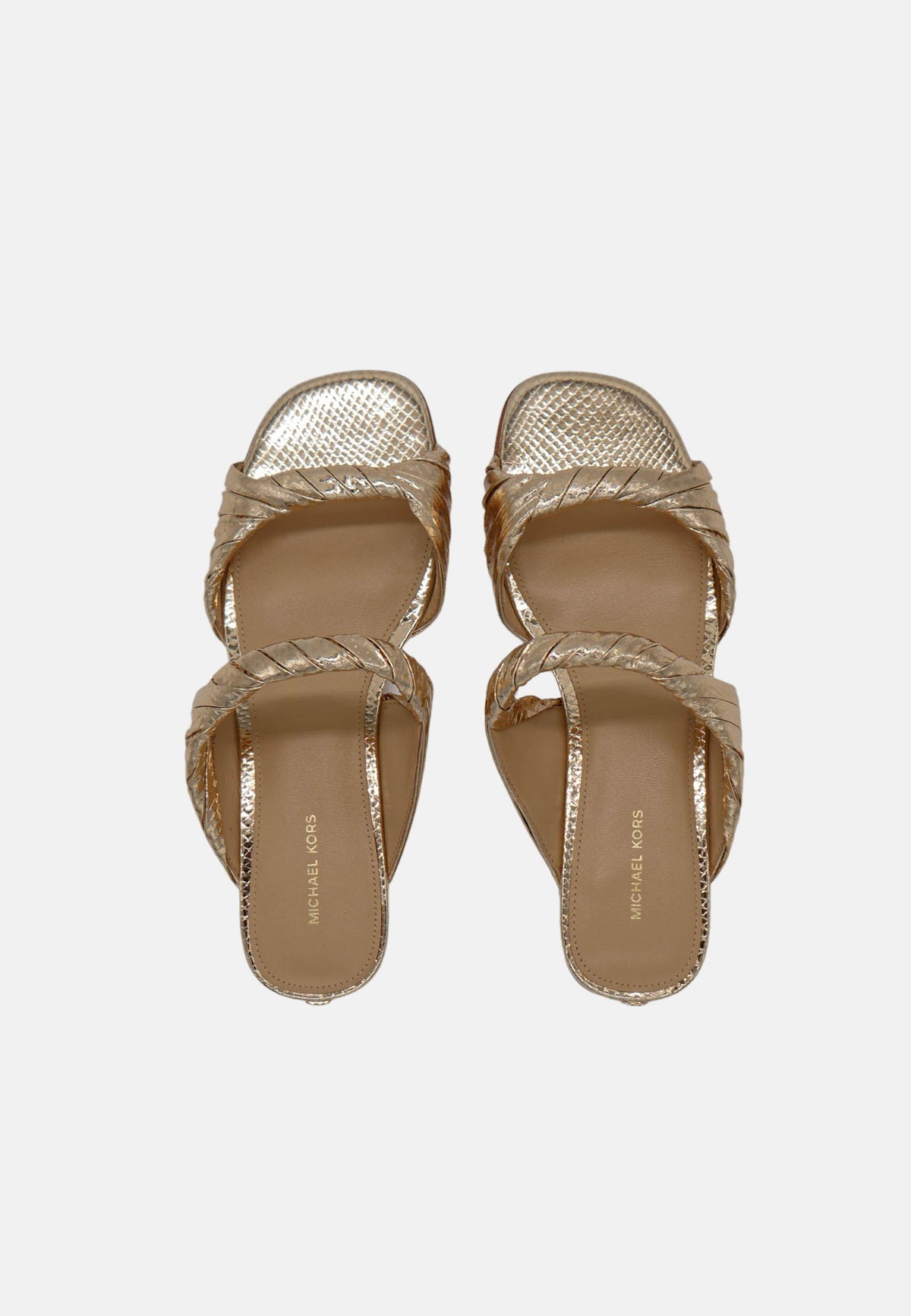 KIANA FLAT SANDAL - PALE GOLD
