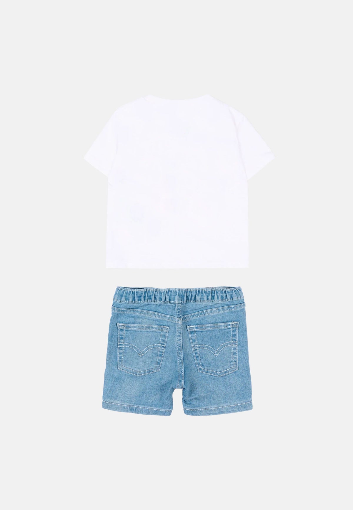 LVB HP AOP LOGO TEE & SHORT - BRIGHT WHITE