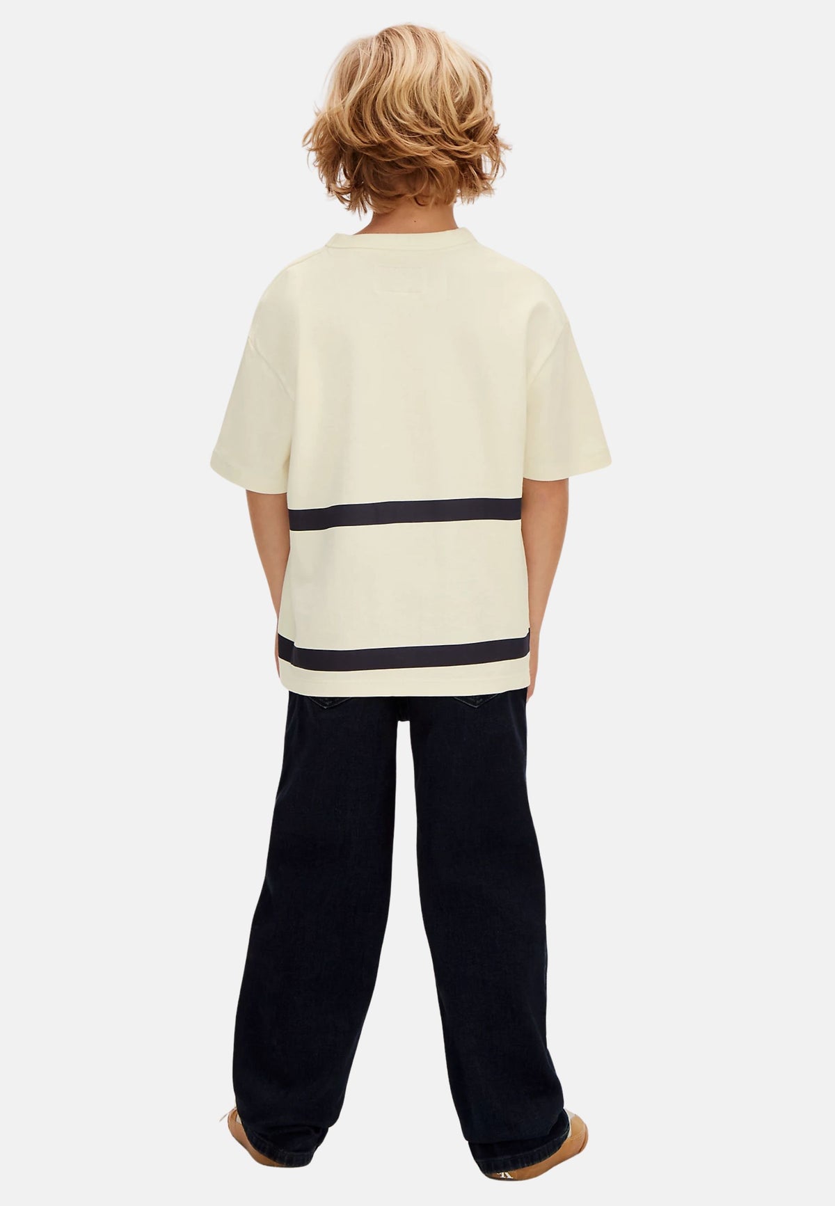 VARSITY SS T-SHIRT - AVORIO