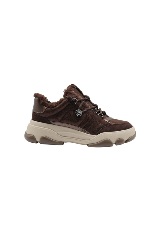 ATHENA 01 SNEAKER LOW SUEDE/LINING - MORO