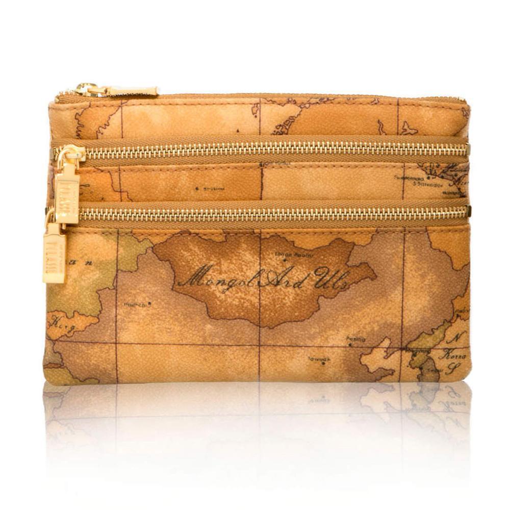 Pochette portatutto in tessuto stampato con cartina geografica Geo Classic - GEO NATURAL