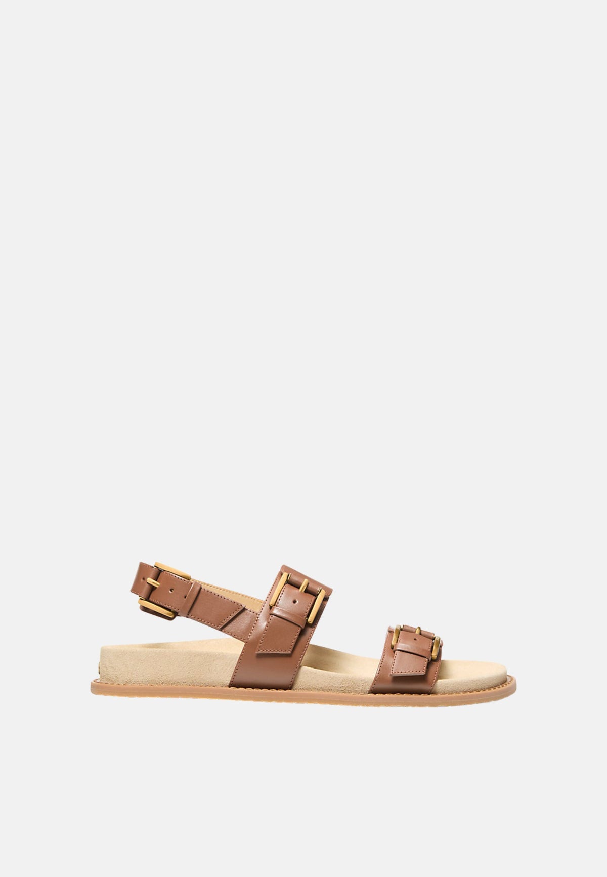 NIA FLAT SANDAL - LUGGAGE