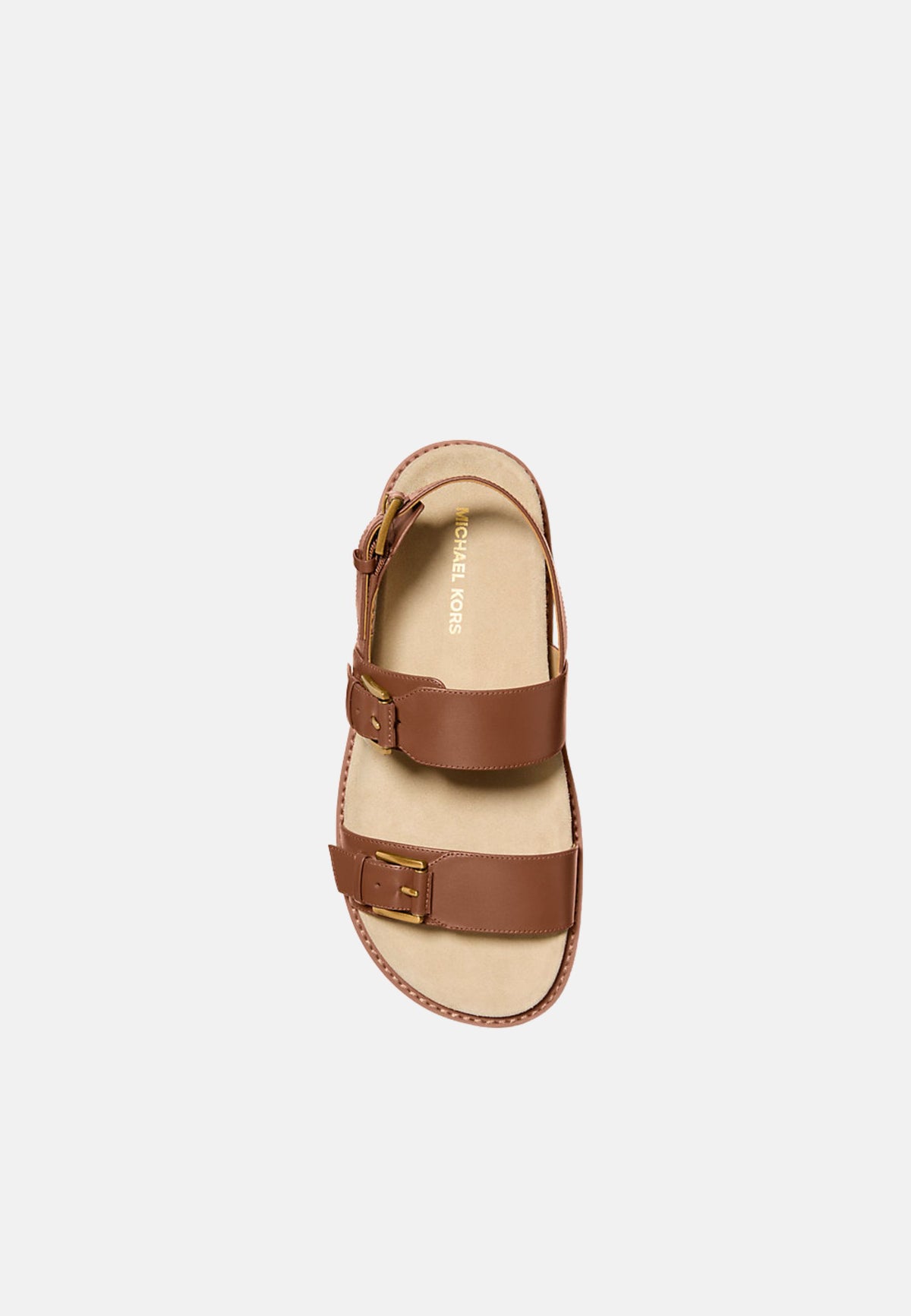 NIA FLAT SANDAL - LUGGAGE