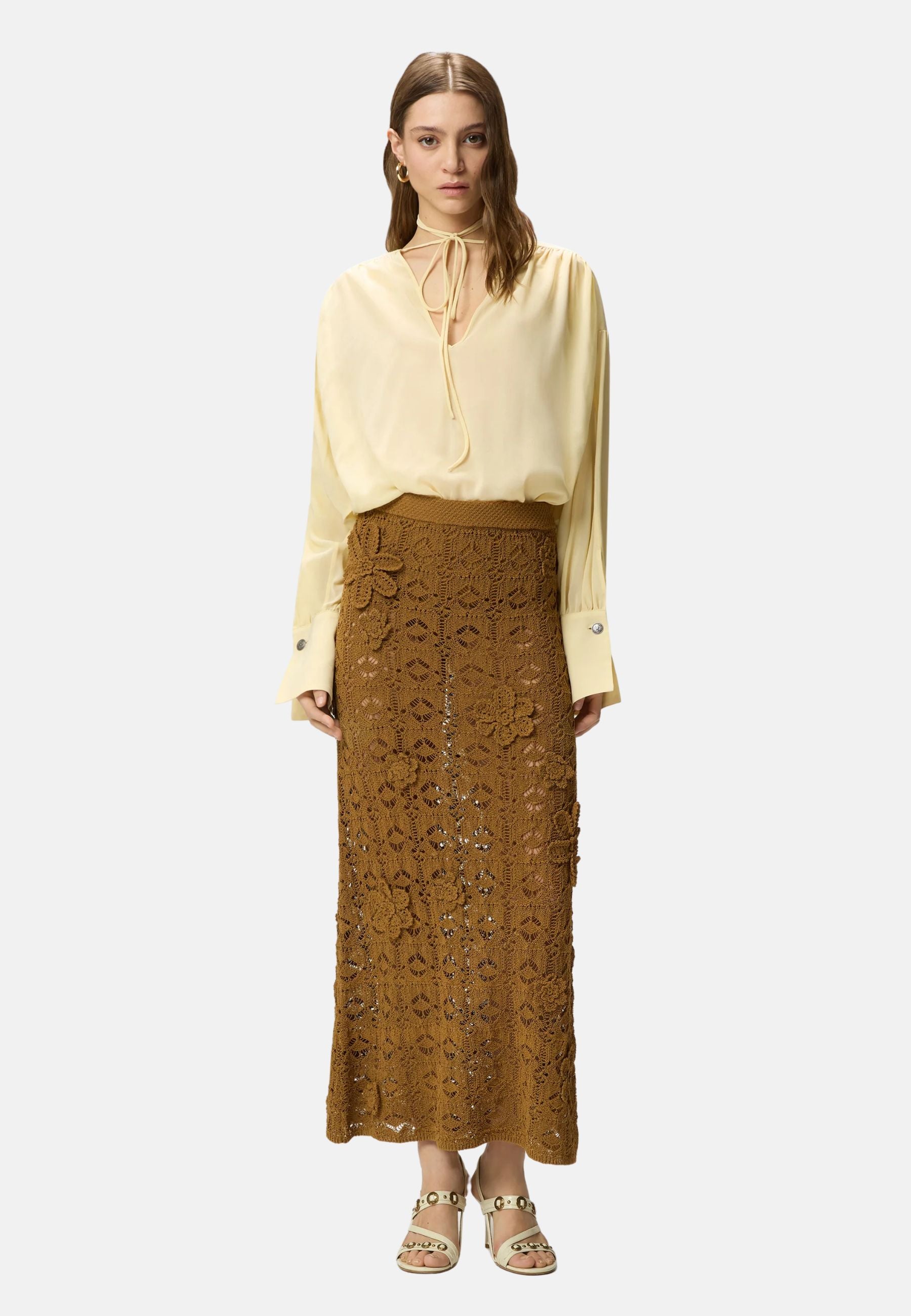 ASOLA BLUSA VOILE - YELLOW