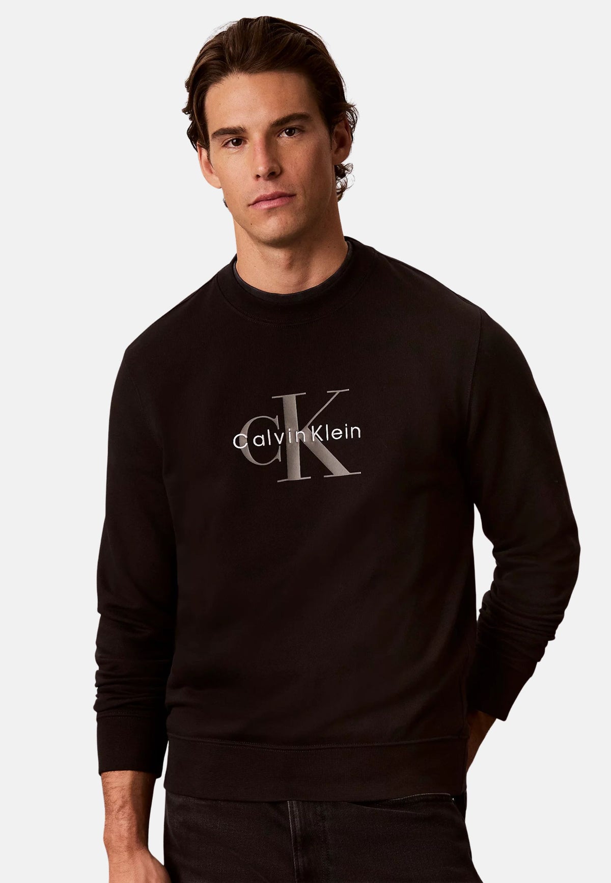 CL LS 350TERRY MNLG CN SWTSH - BLACK
