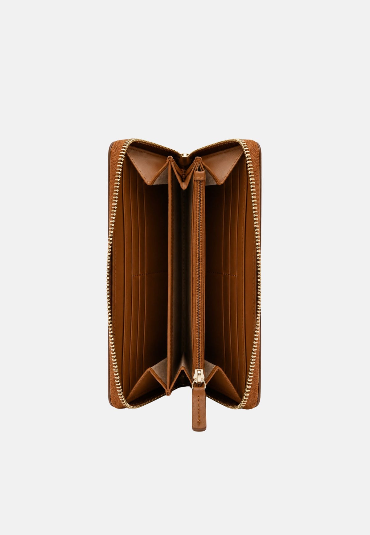 PORTAFOGLIO CON ZIP - TOBACCO