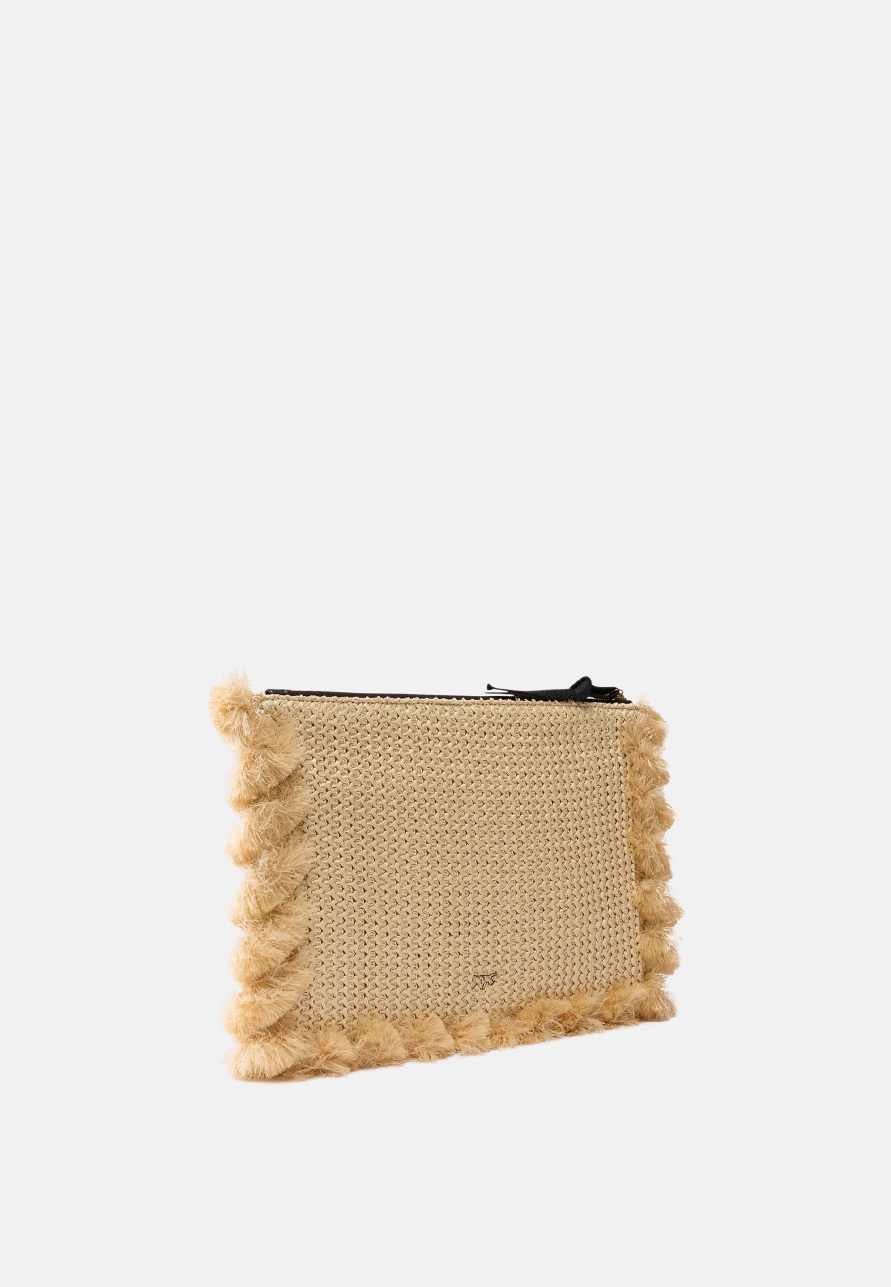 FLAT HANDLE RAFIA - PAGLIA/NERO
