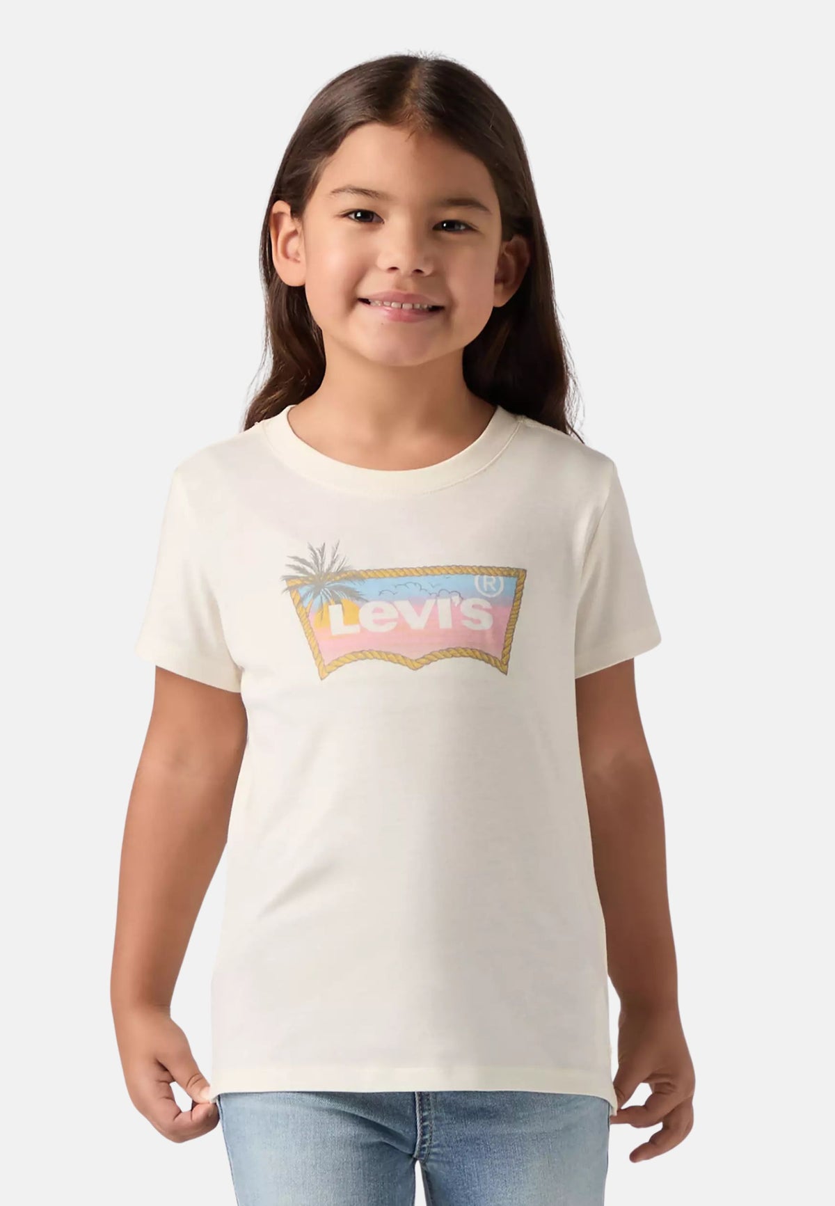 LVG OMBRE BATWING SS TEE - ANTIQUE WHITE