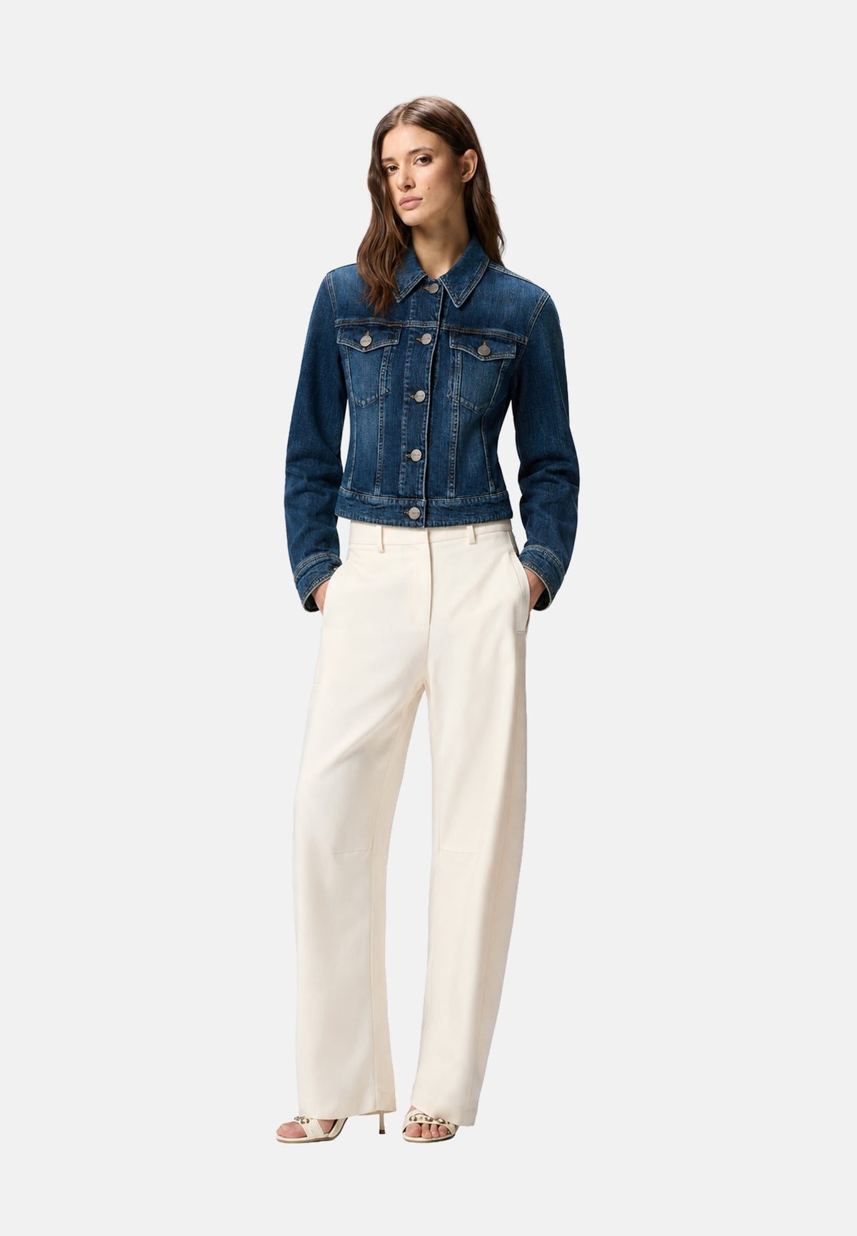 GANIMEDE GIUBBINO. BLUE SHADOW DENIM - LAVAGGIO V