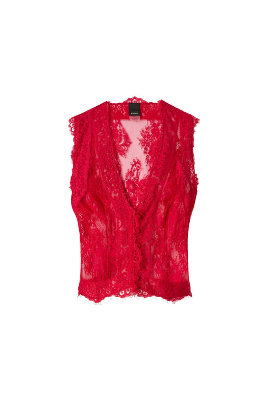 GRAZIOSO GILET PATCH PIZZI VALENCIENNE - RED
