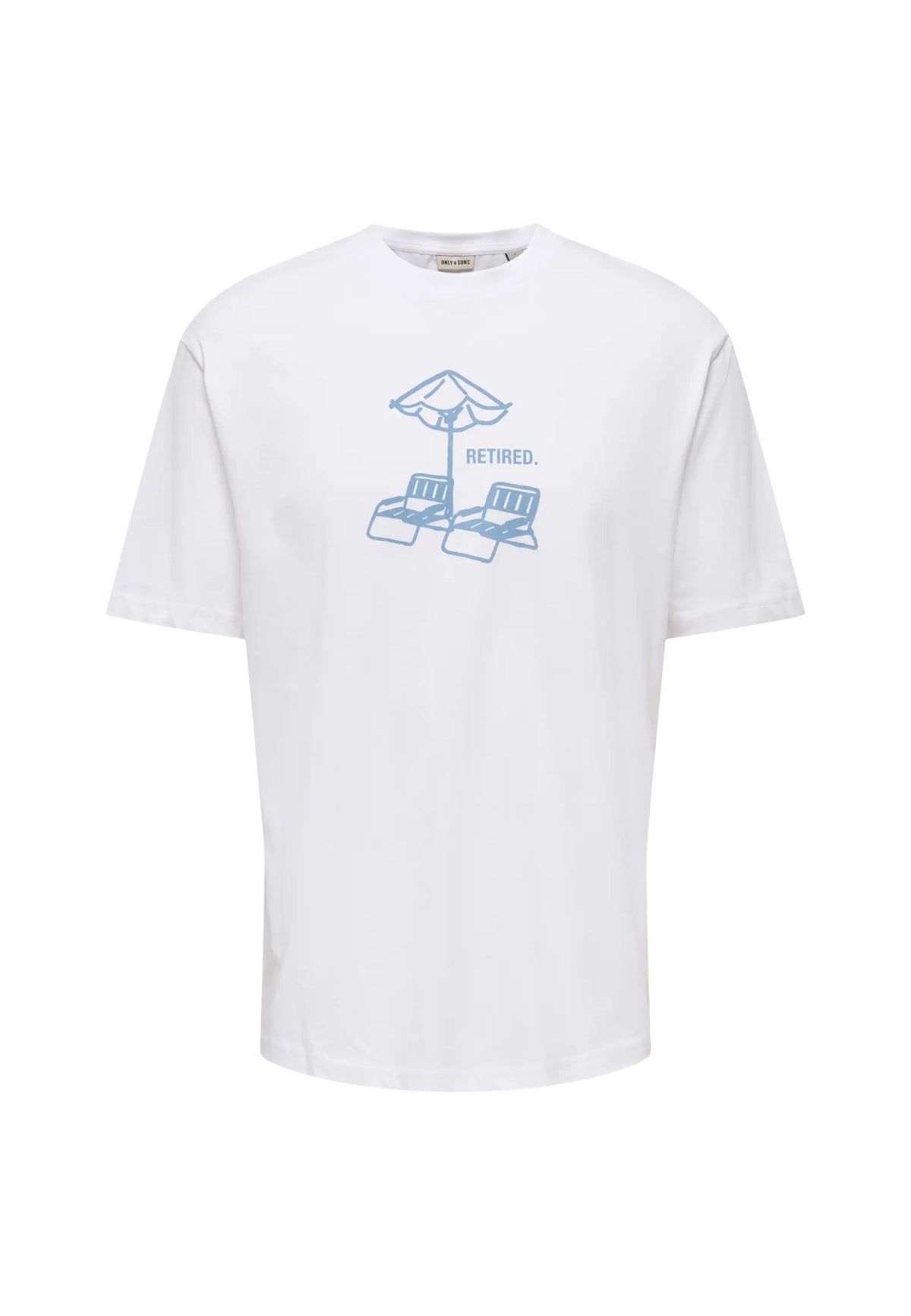 ONSALEX PASSA RLX SS TEE - BRIGHT WHITE/RETIRED