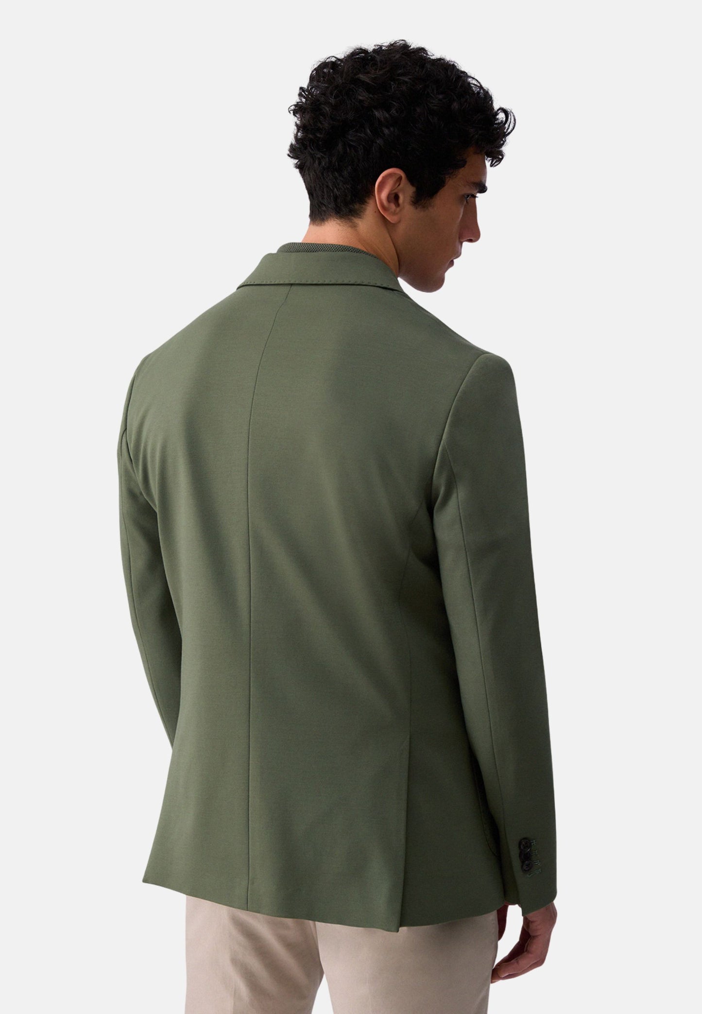 GIACCA BLAZER JERSEY - verde