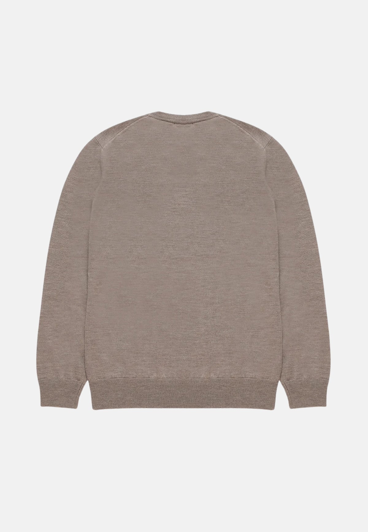 PULLOVER GIROCOLLO - BEIGE TAUPE