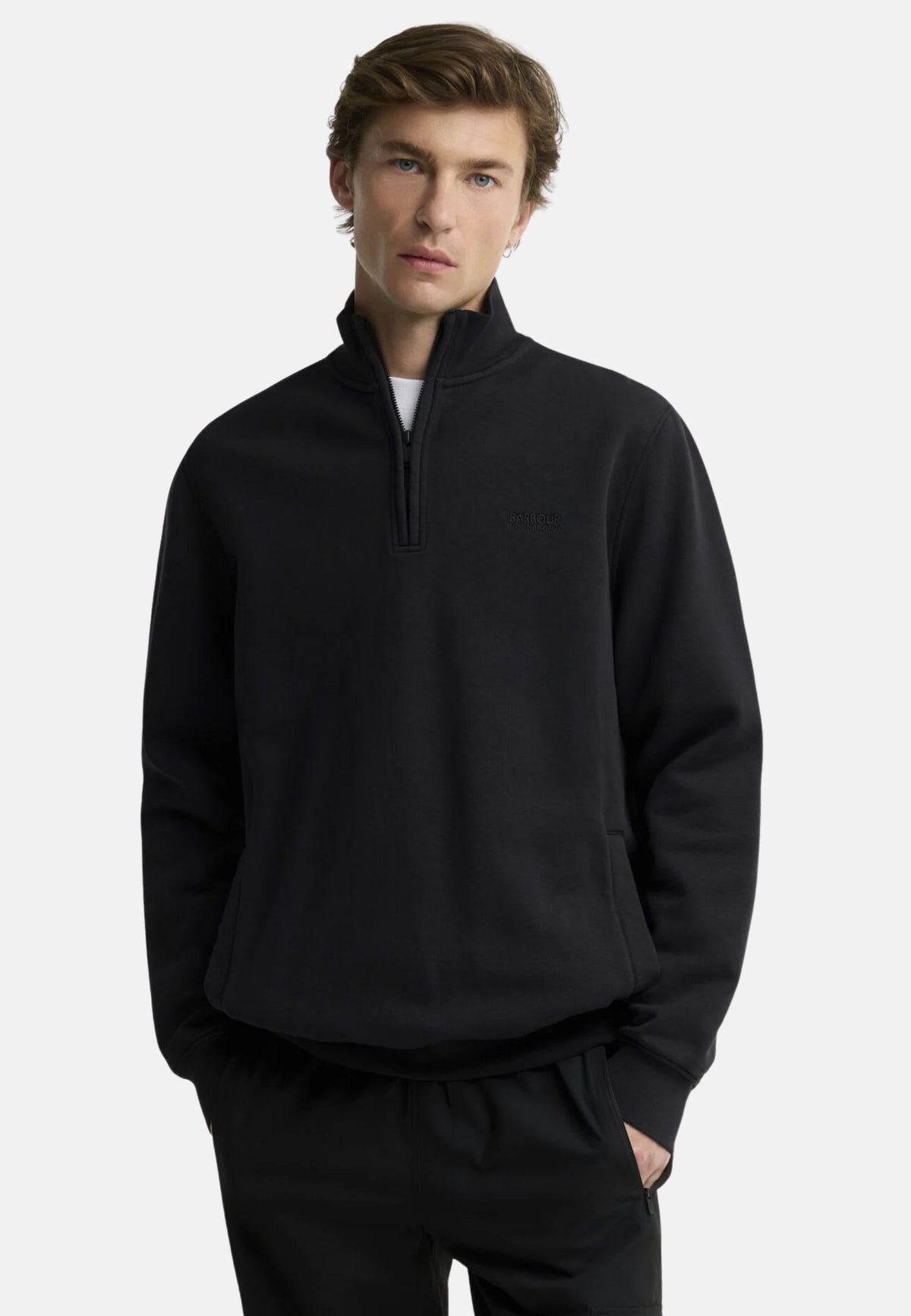 90TH ANNIVERSARY H/ZIP SWEAT - BLACK