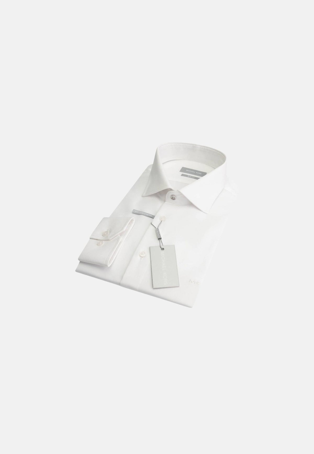 PINPOINT OXFORD SLIM SHIRT - WHITE