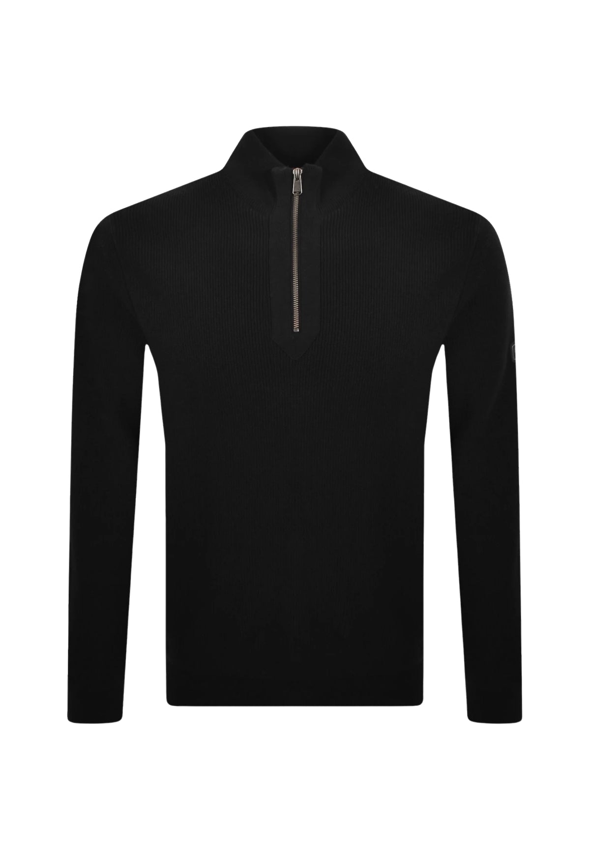 CRAWLEY FUNNEL NECK JUMPER - BLACK
