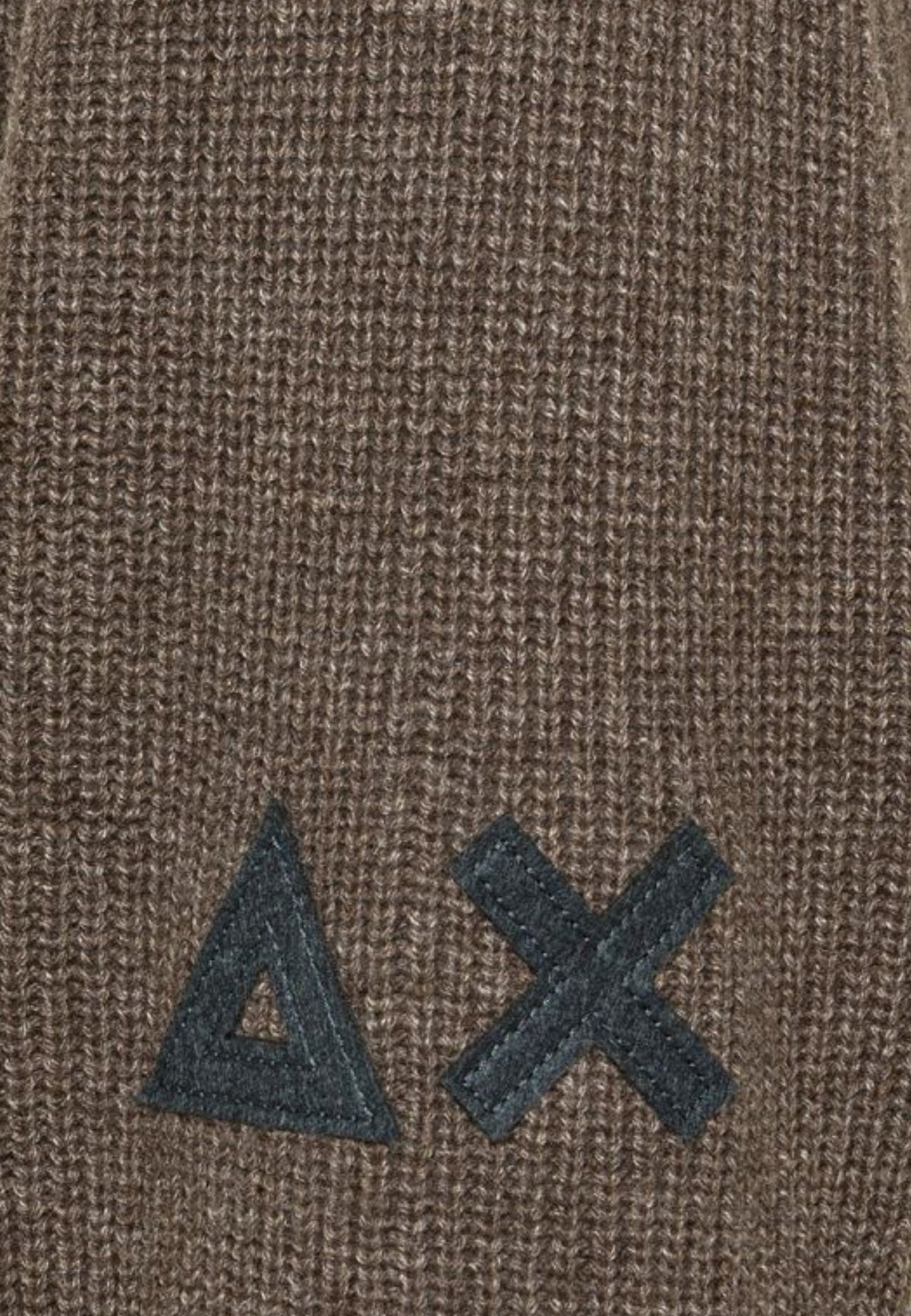 HALF ZIP ENGLISH RIB WARM WOOL L/S - TORTORA
