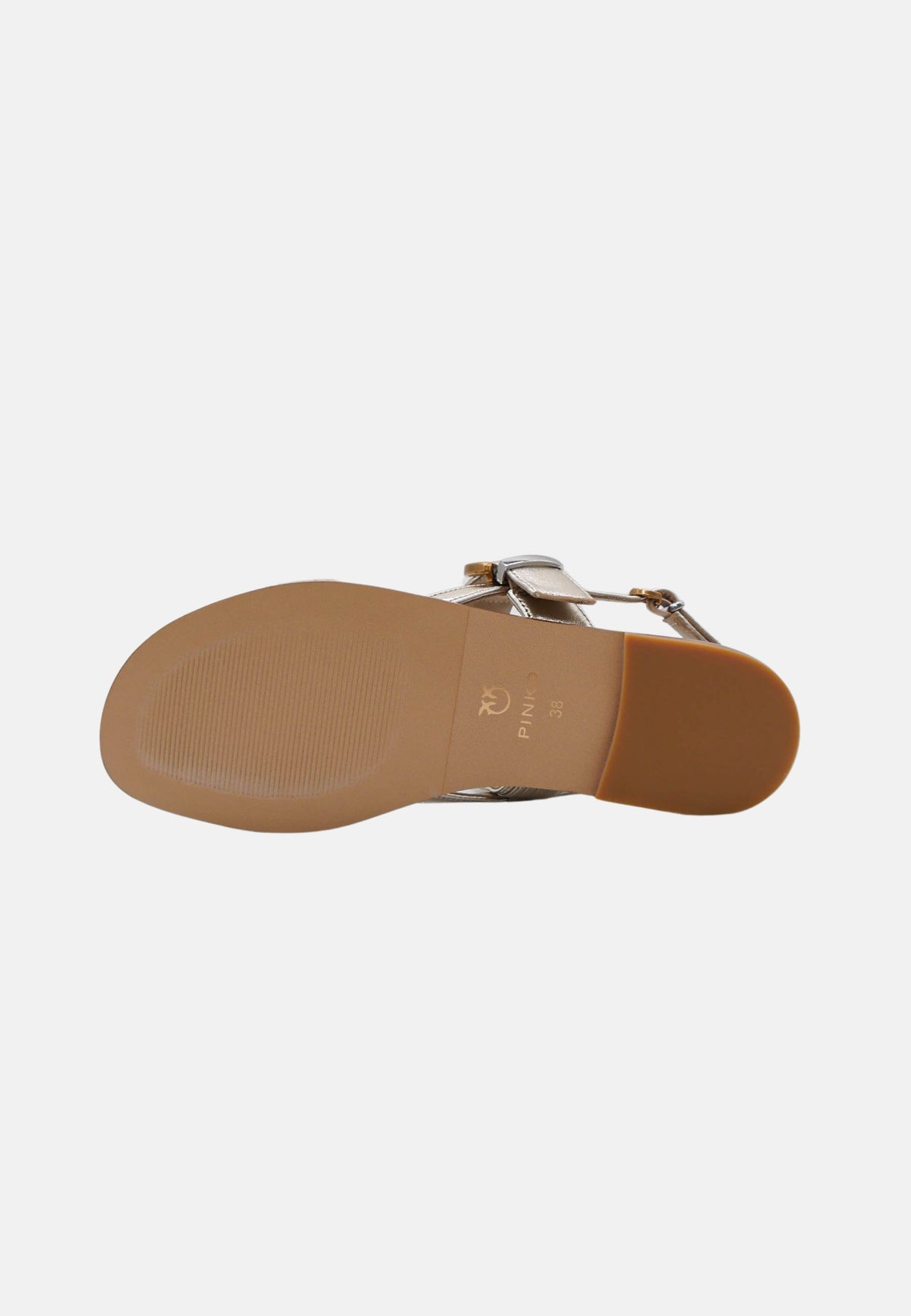 MILLY 08 SANDAL LAMINATED NAPPA - PLATINUM