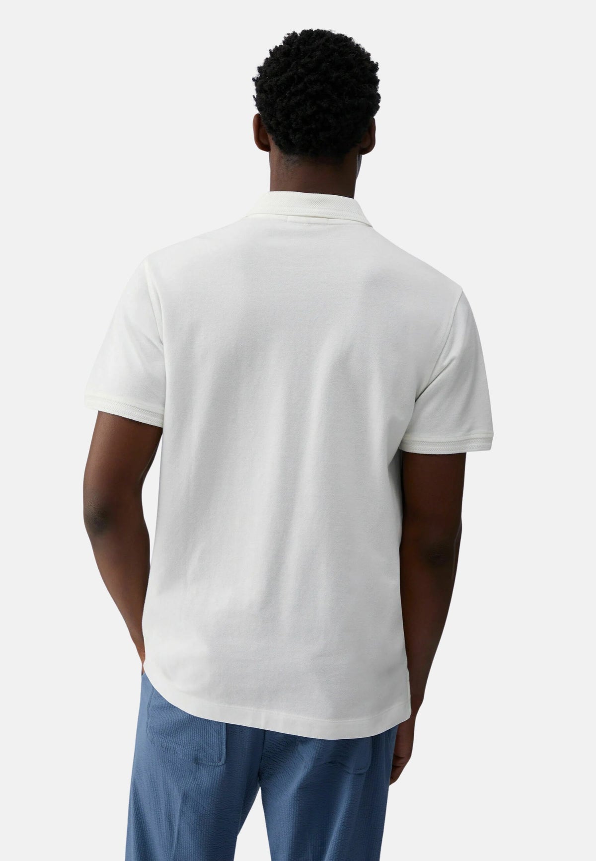 POLO POLOBORDO - WHITE COTTON