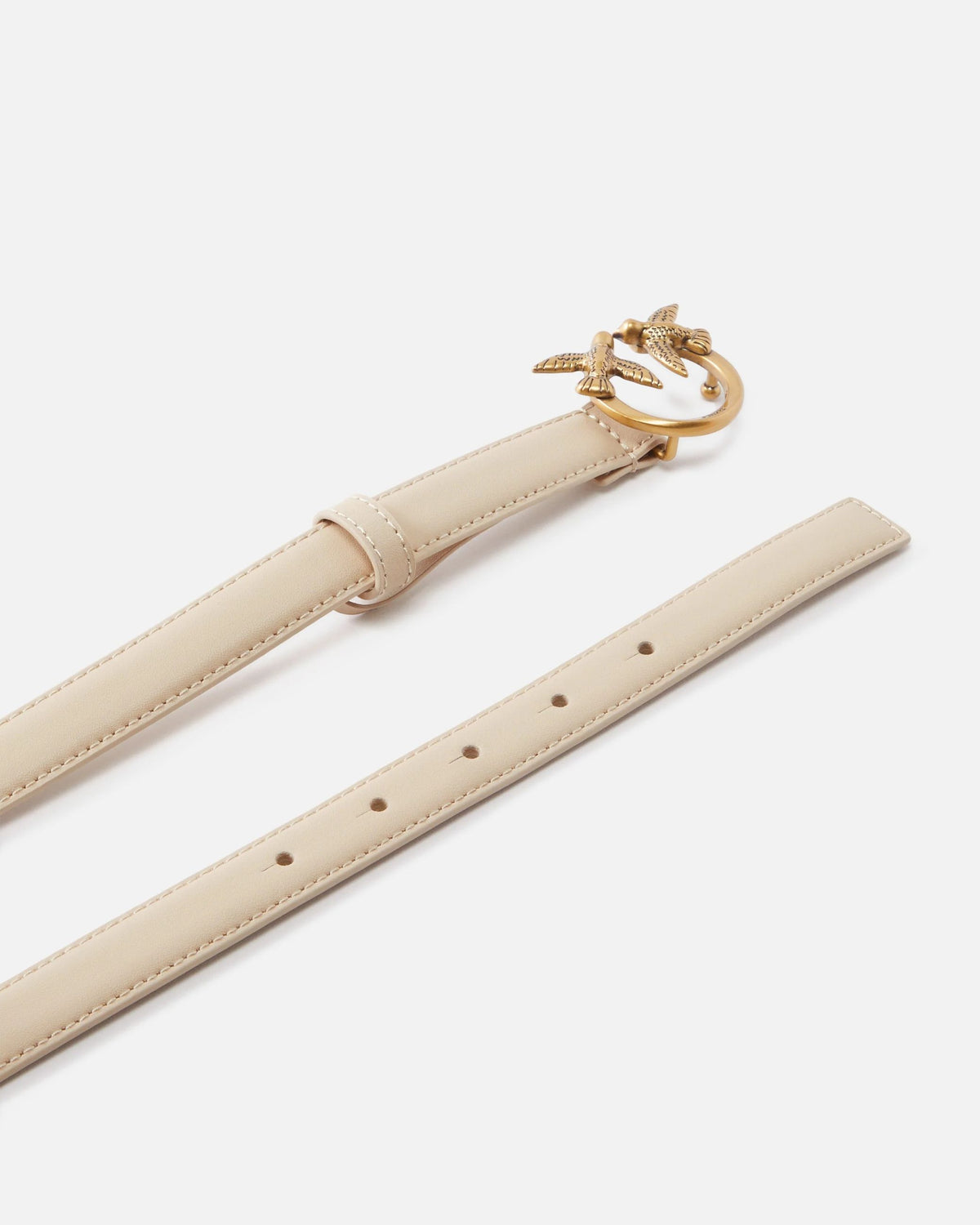 LOVE BERRY H2 BELT.LOW VITELLO SETA - BEIGE