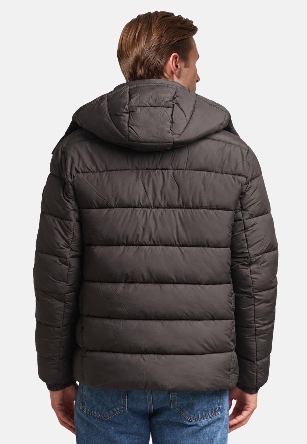 GIUBBOTTO CAPPUCCIO BORIS - BROWN BLACK