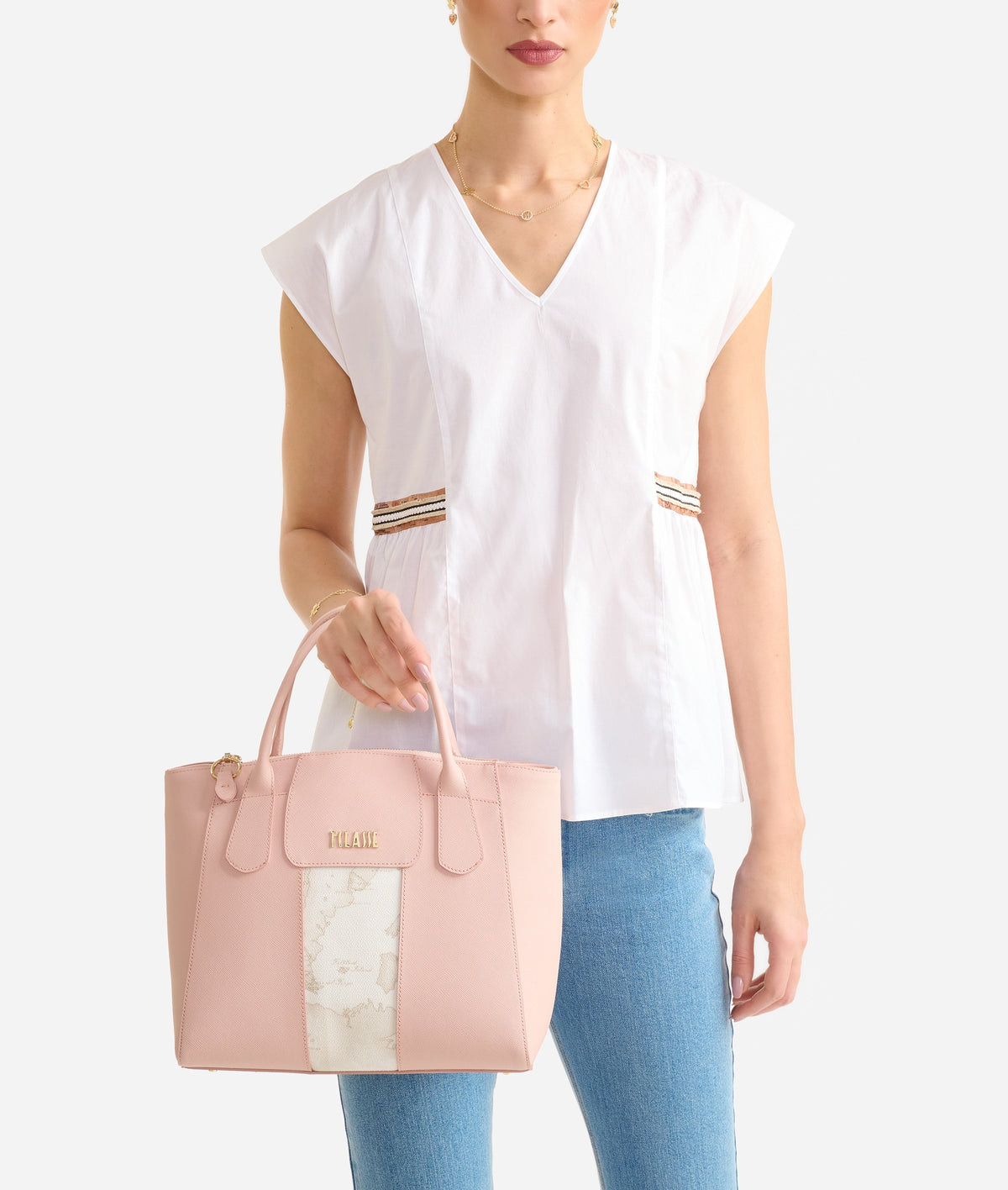 BORSA A MANO C/TRACOLLA - CAMEO PINK
