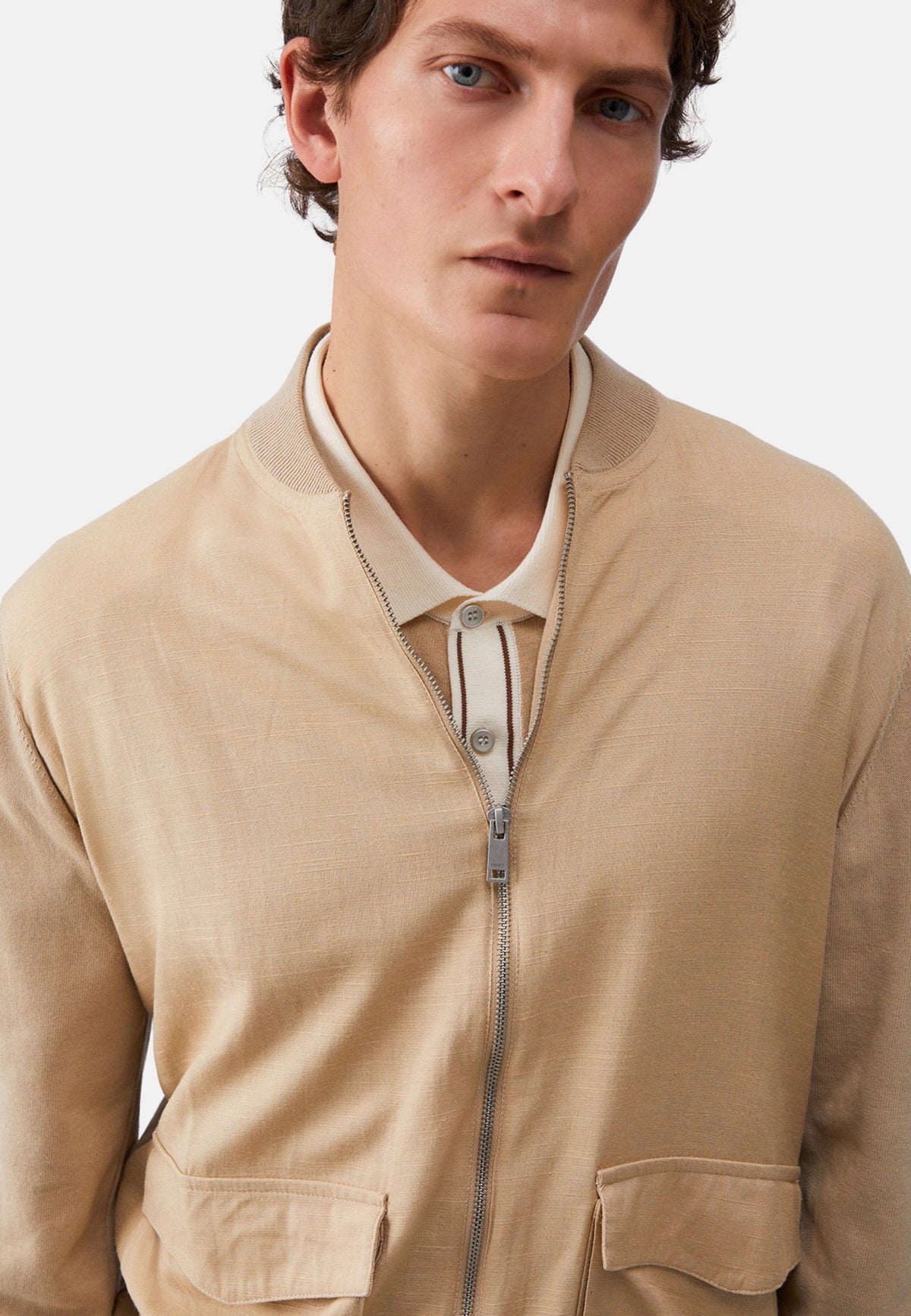 MAGLIA APERTA M/L - WHITE PEPPER