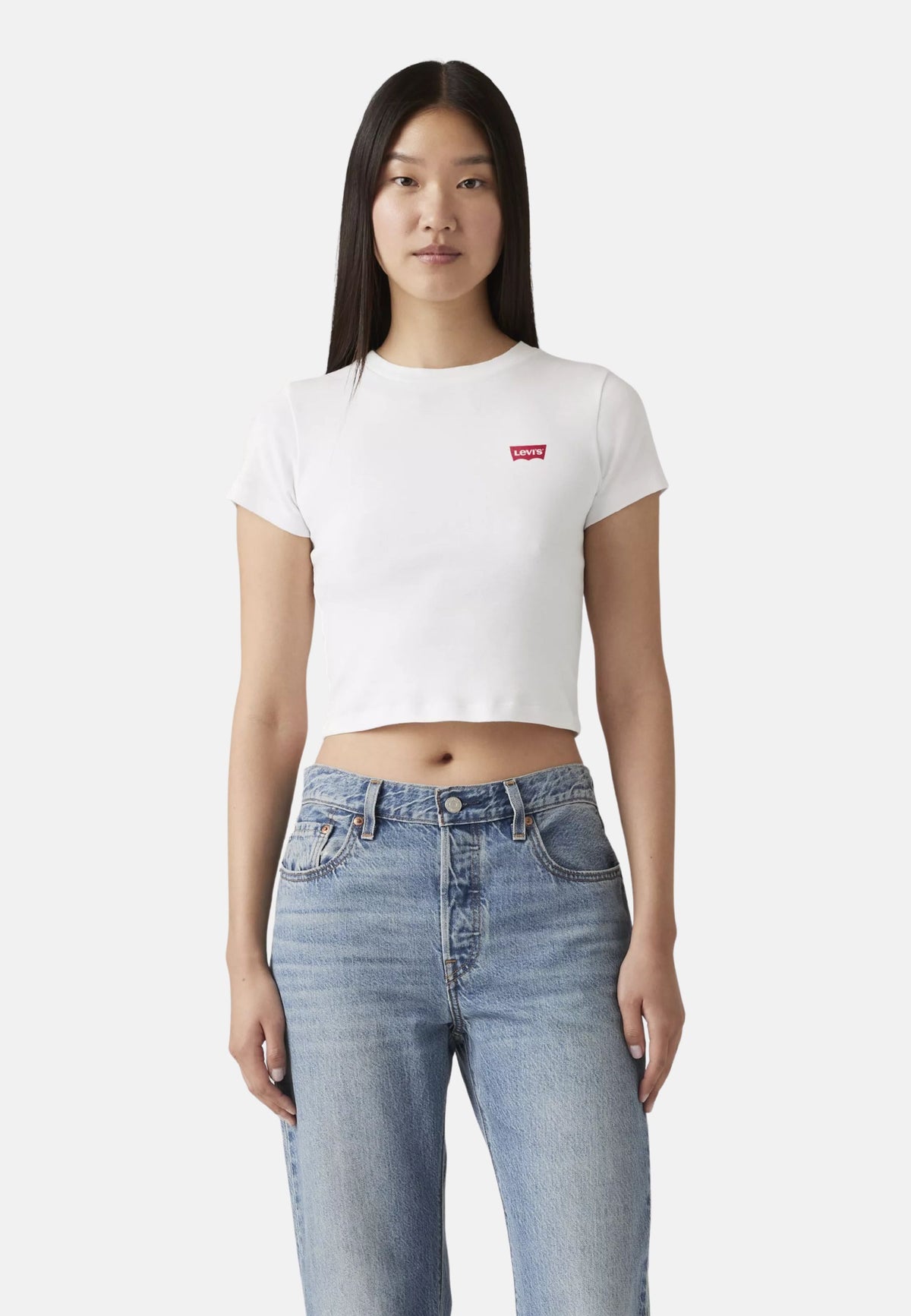 ESSENTIAL SPORTY TEE - BIANCO