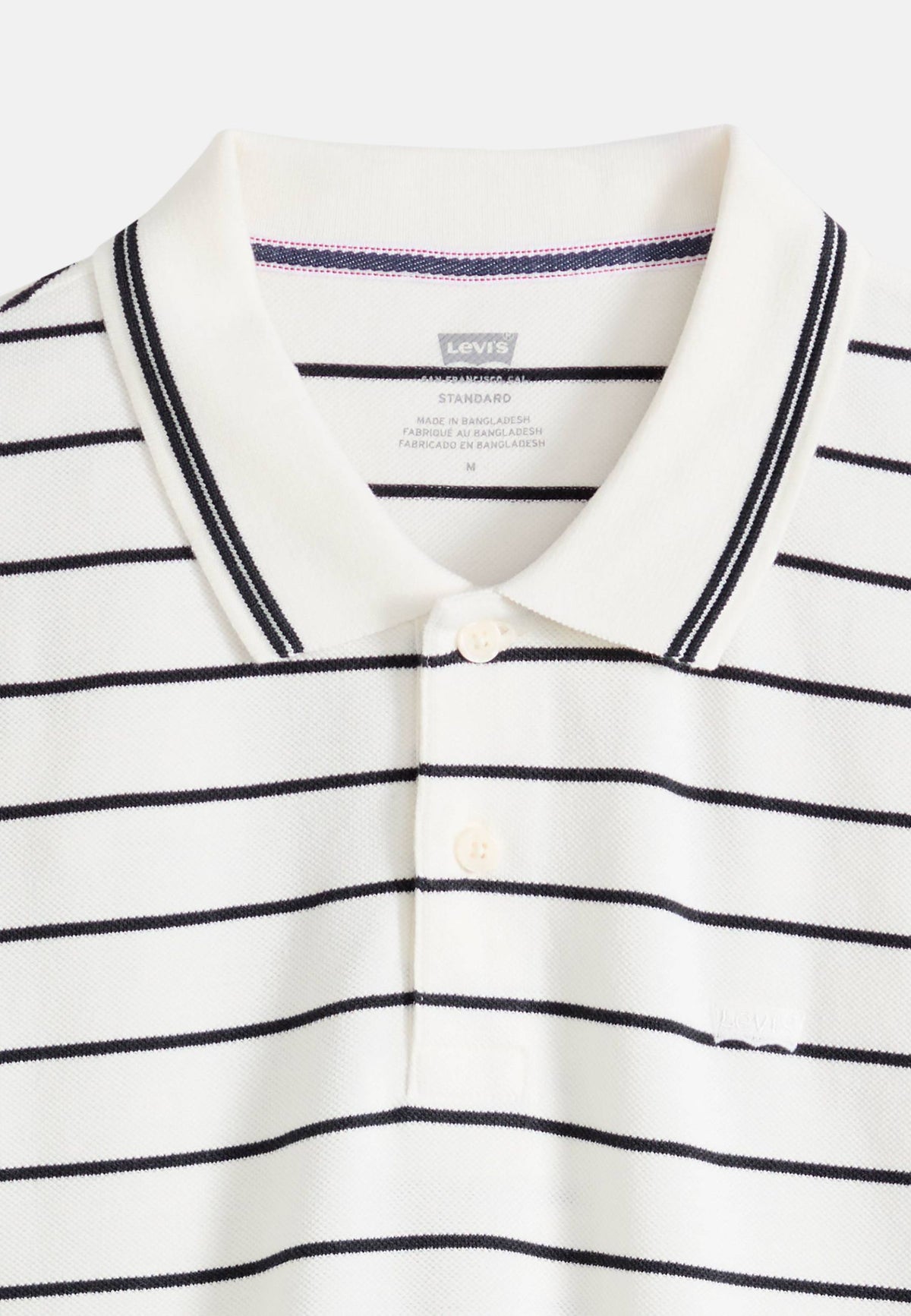 LEVIS ORIGINAL POLO - RIGATA BIANCO/BLU
