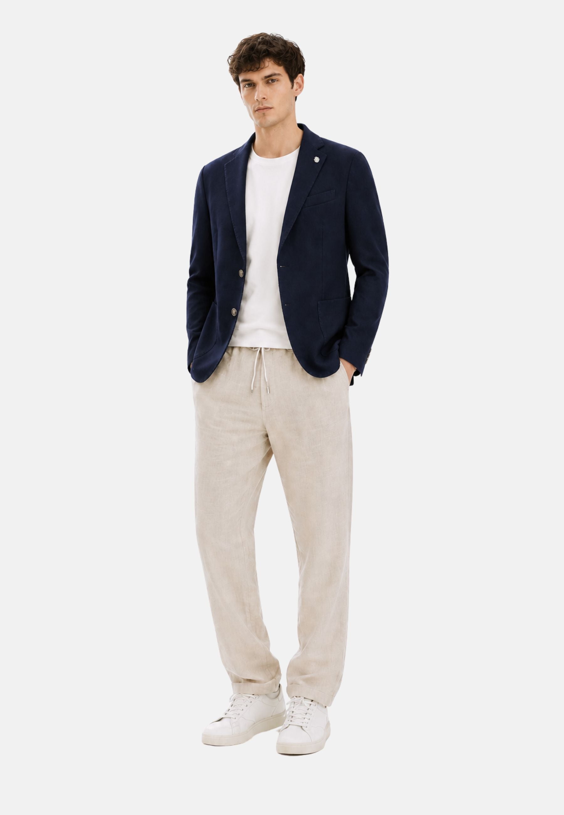 GIACCA MONOPETTO - blu