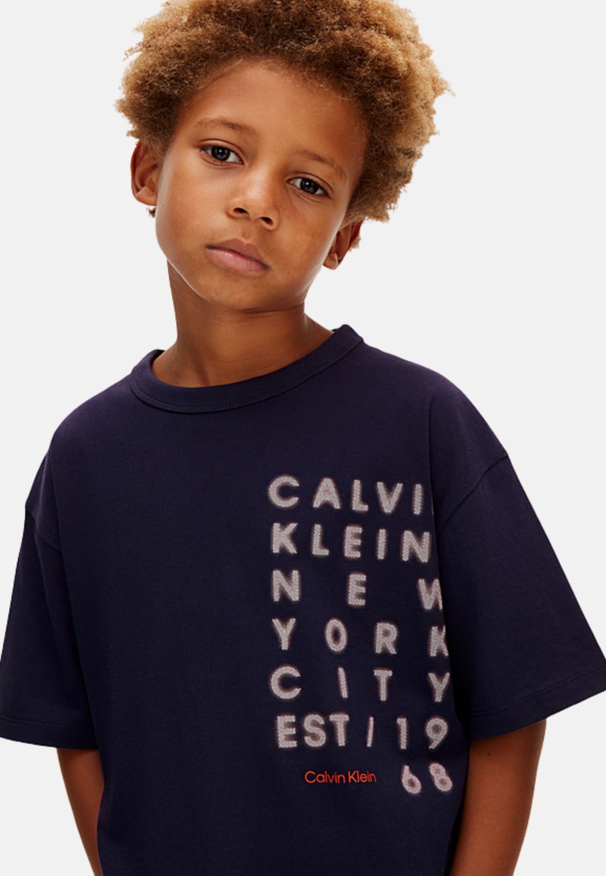 SQUARE LOGO T-SHIRT - EVENING BLUE