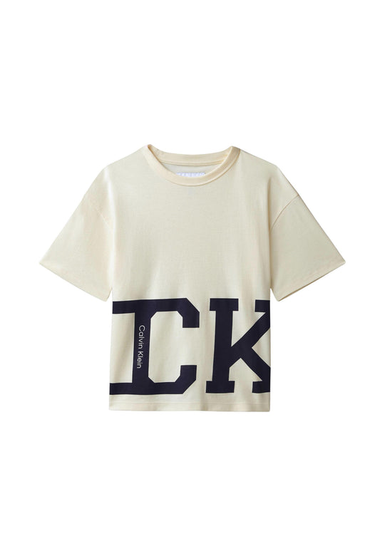 VARSITY SS T-SHIRT - AVORIO