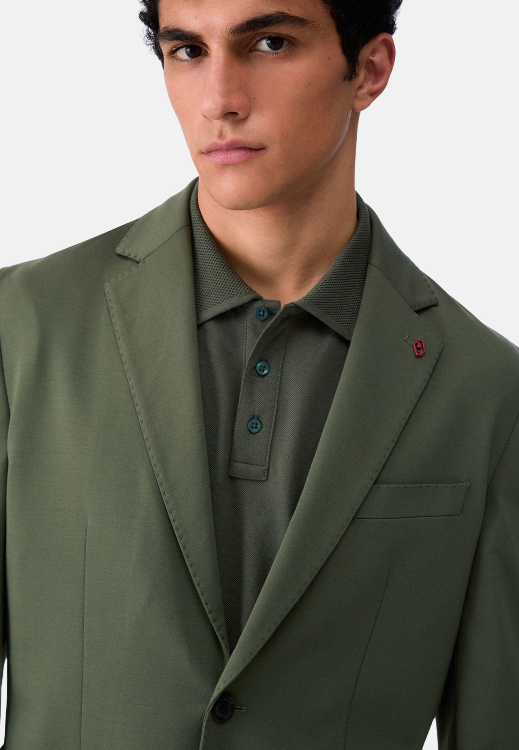 GIACCA BLAZER JERSEY - verde