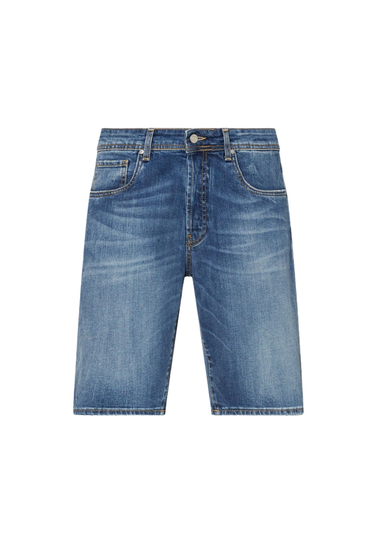 JEANS BERMUDA BRUCE - DEN.BLUE MEDIUM WASH
