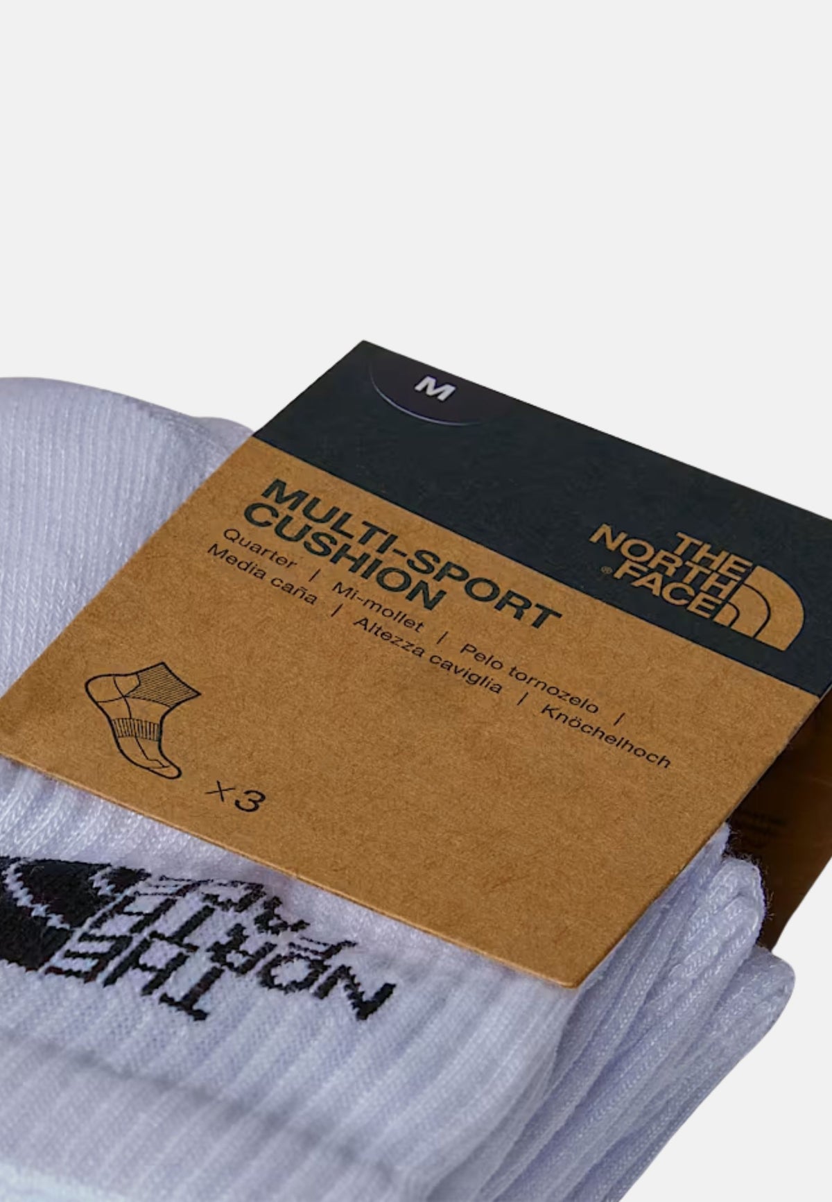 MLSPRT SOCK CSH QRTR 3P - TNF WHITE