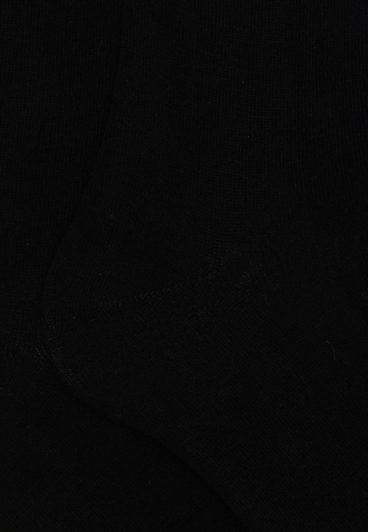 CALZINO LUNGO TINTA UNITA MAGLIA RASATA - NERO