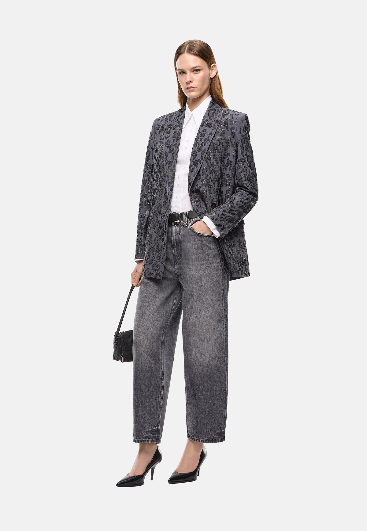 ESTELLE EGG. MOONLIGHT GRAY DENIM - LAVAGGIO D
