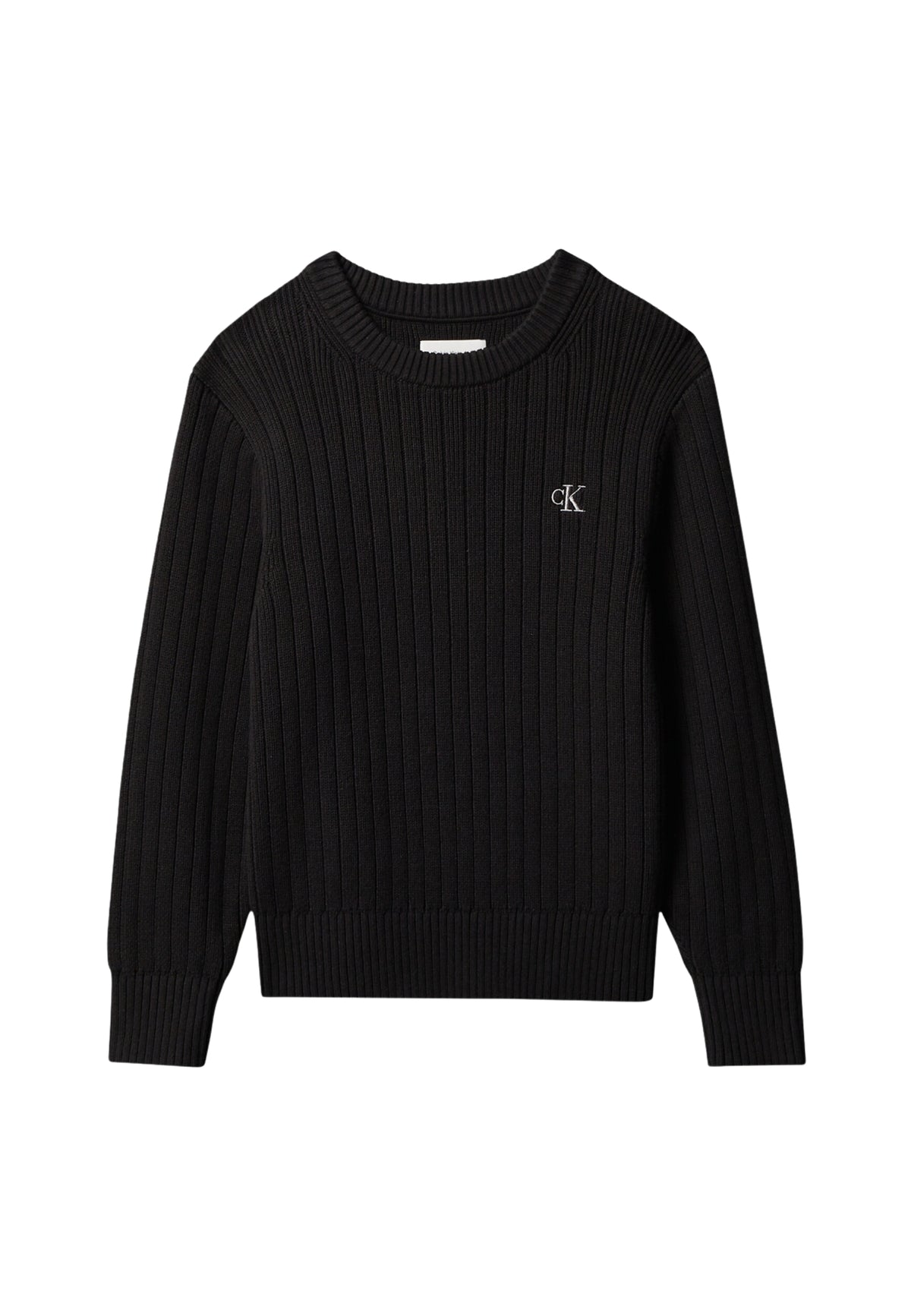 CK DROPPED NEEDLE SWEATER CN - PVH BLACK