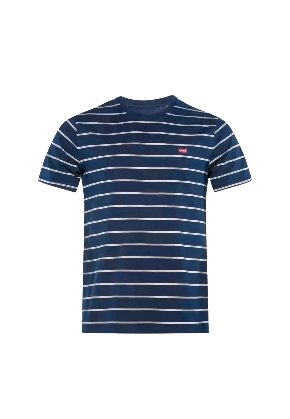 SS ORIGINAL HM TEE - RIGATA BLU