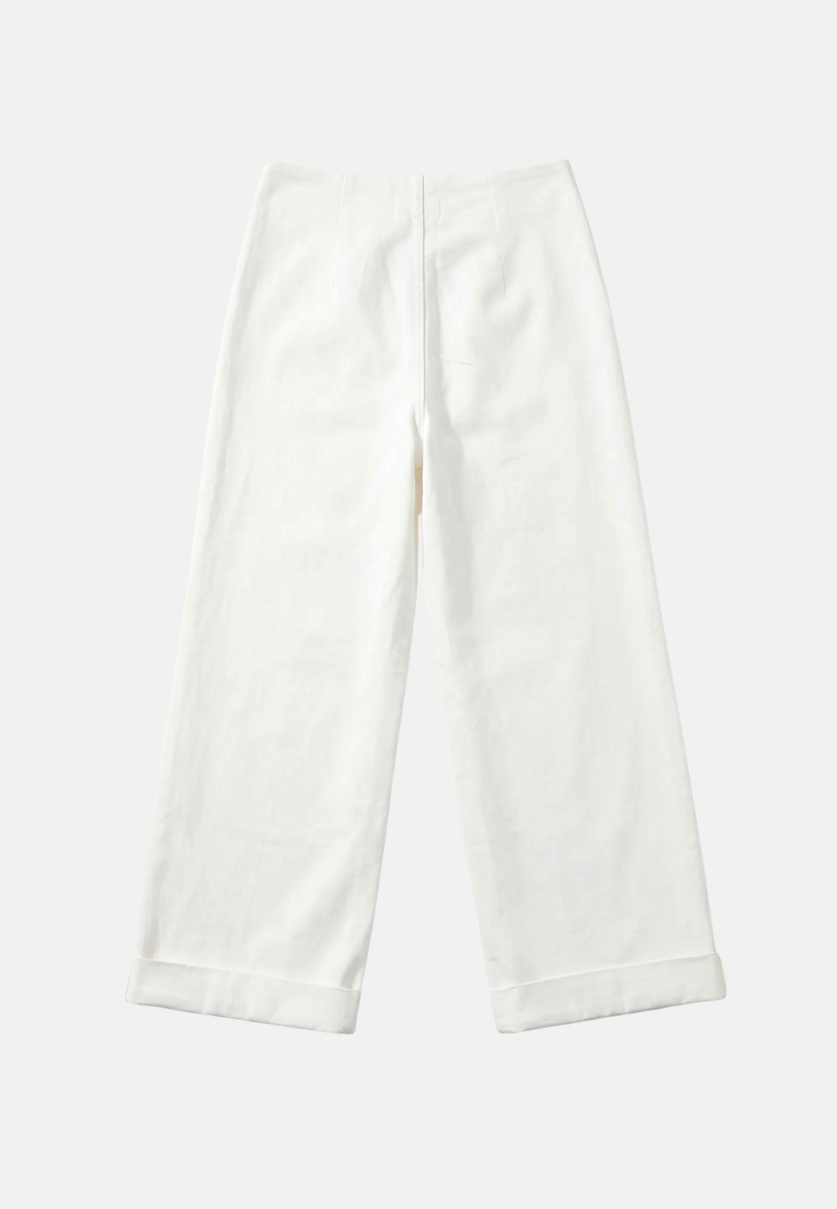JEANS A PALAZZO - OFF WHITE